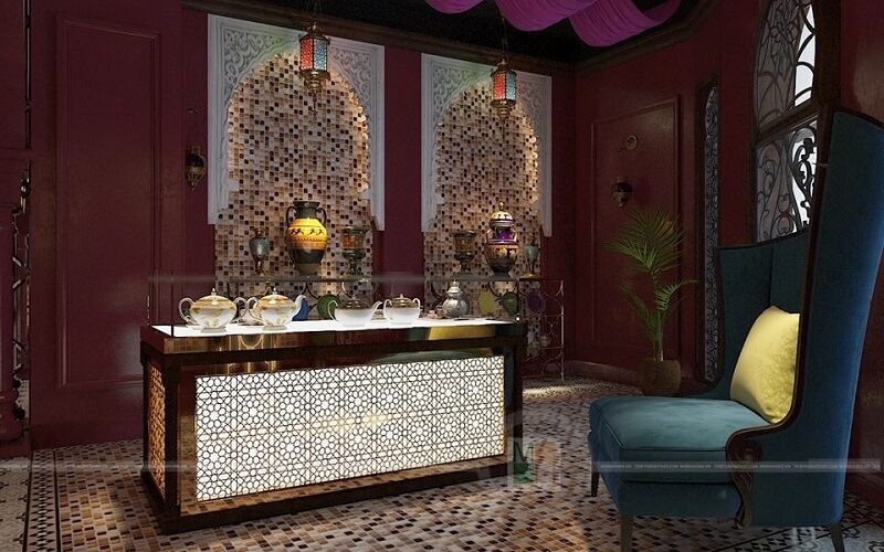Ghế sofa đơn bọc nỉ màu xanh tân cổ điển là một sản phẩm cao cấp giúp tạo nên điểm nhấn nổi bật cho không gian căn phòng.